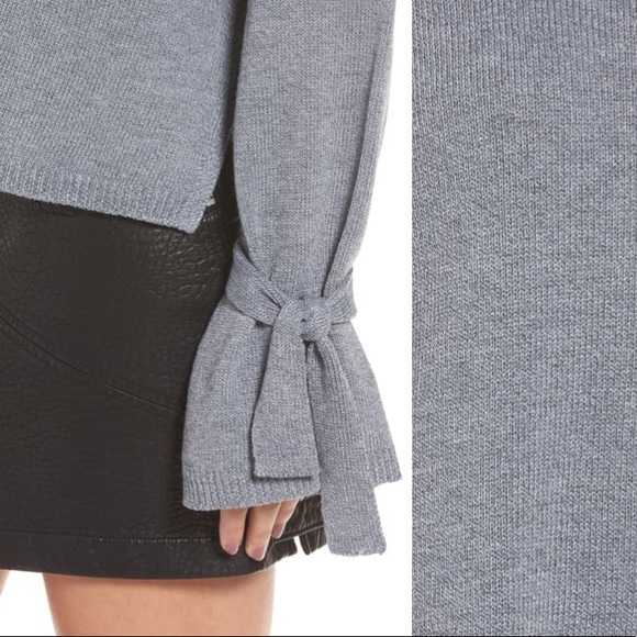 ASTR the Label Tie Sleeve Sweater - Picture 3 of 4